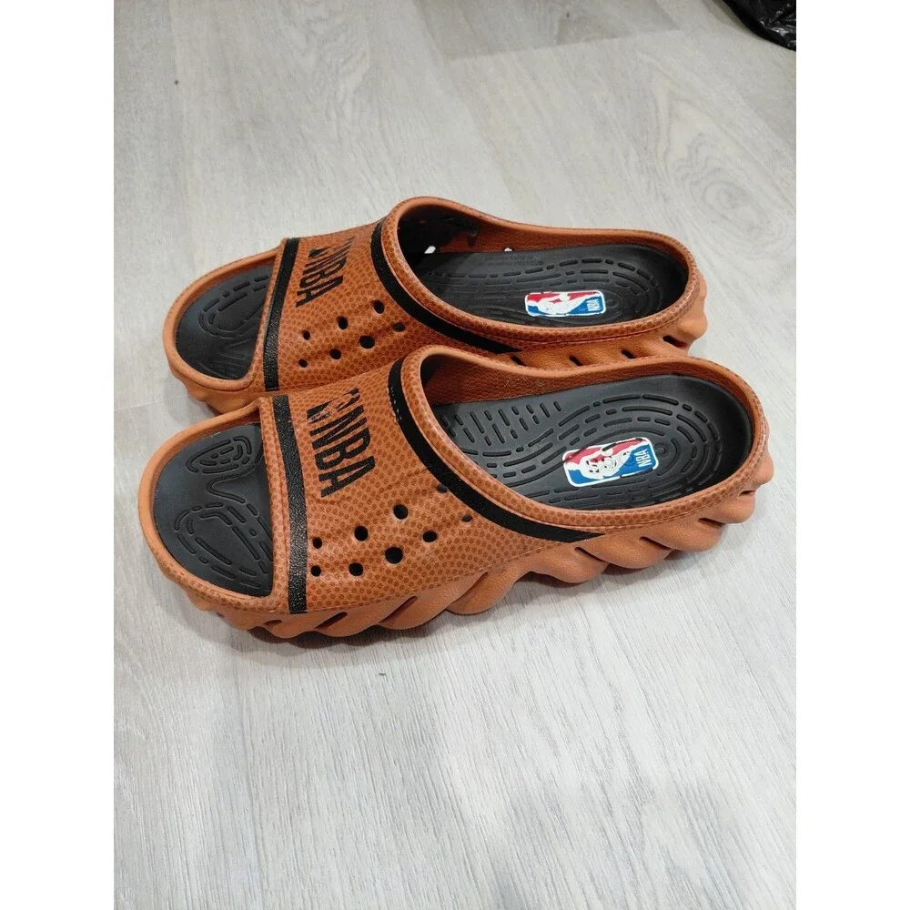 Crocs NBA Basketball Echo Slides Sienna Sandals - Men's Size 7 Women Size 9